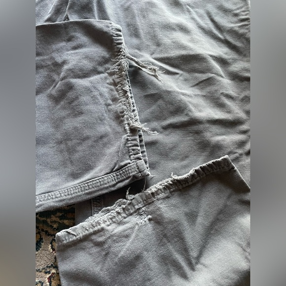 Carhartt Gray Work Pants Loose Fit Carpenter 100% Cotton 42x32 *flawed - Picture 10 of 12